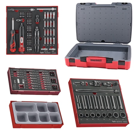 Teng Tools 166 Piece Impact Socket, Torque & Bit Foam Kit TC-6T-19